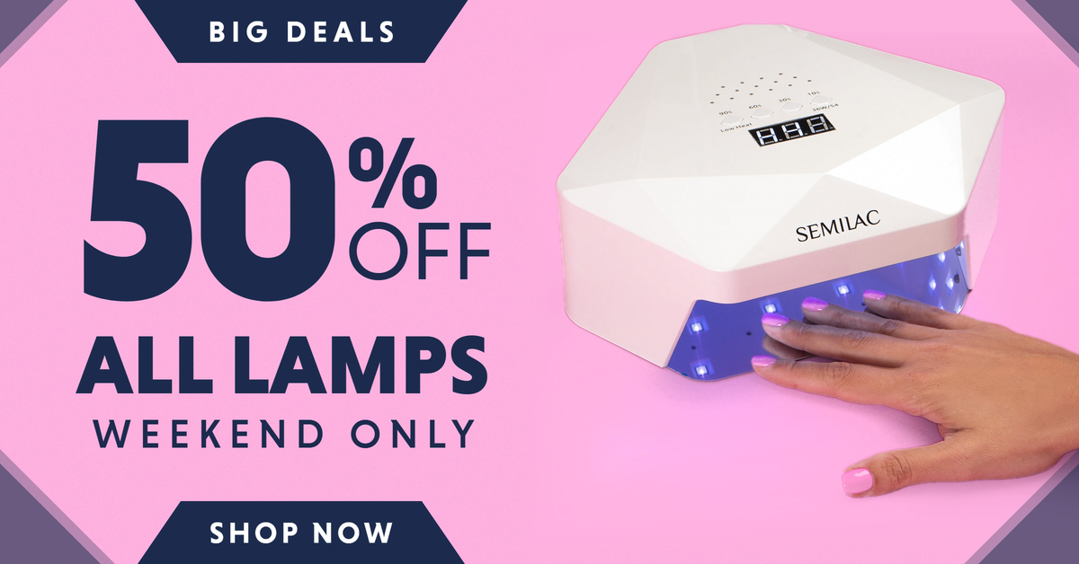 All lamps 50% off - weekend only