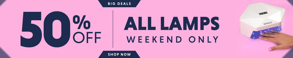 All lamps 50% off - weekend only