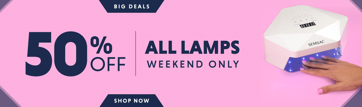 All lamps 50% off - weekend only