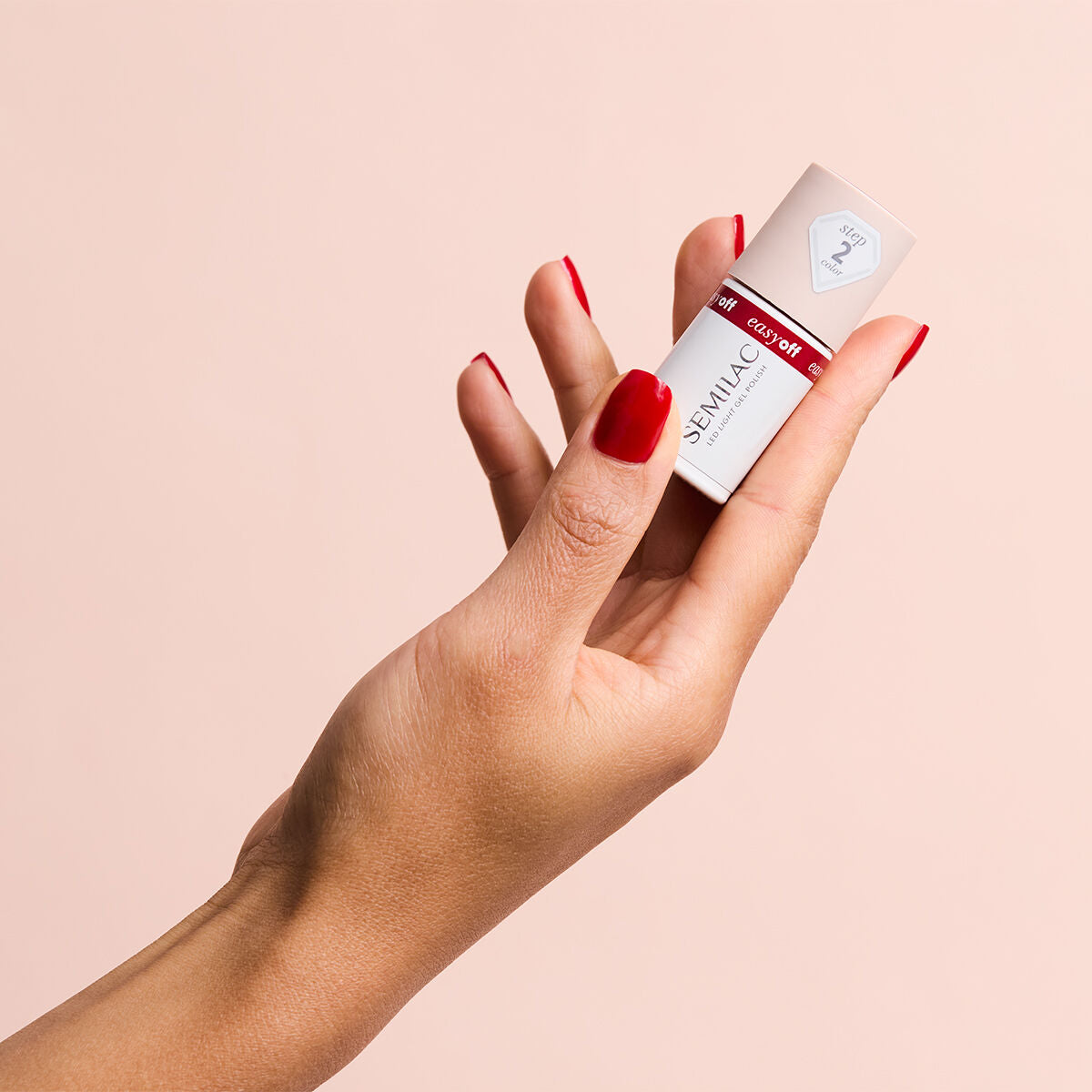 Semilac EASY OFF L18 Red Core Gel Polish LED LIGHT