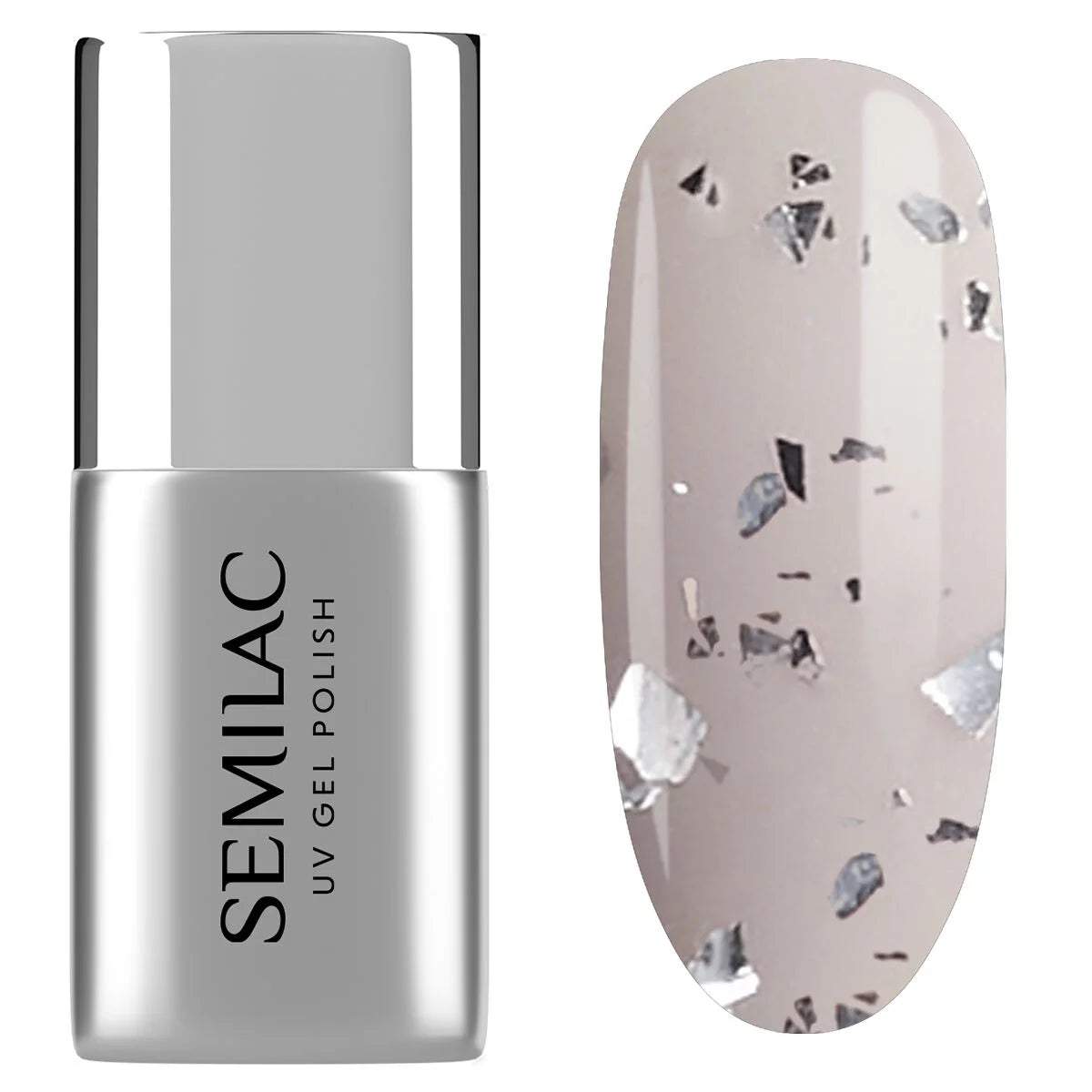 Semilac Top Coat No Wipe Frozen T34 UV Gel Polish