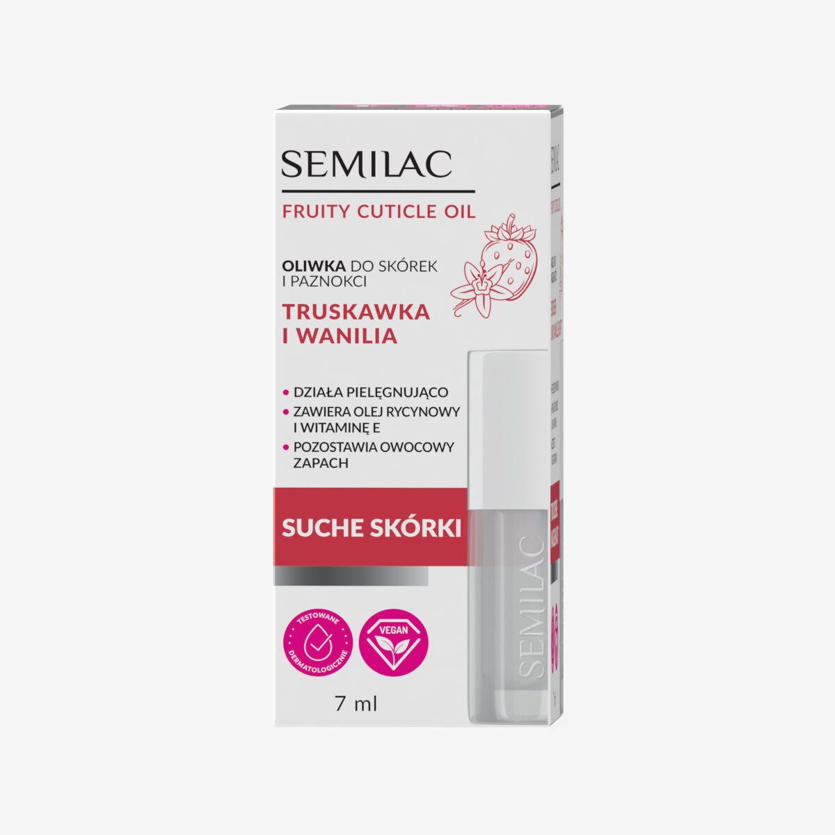 Semilac Nail Oil Strawberry Vanilla 7ml - Semilac UK