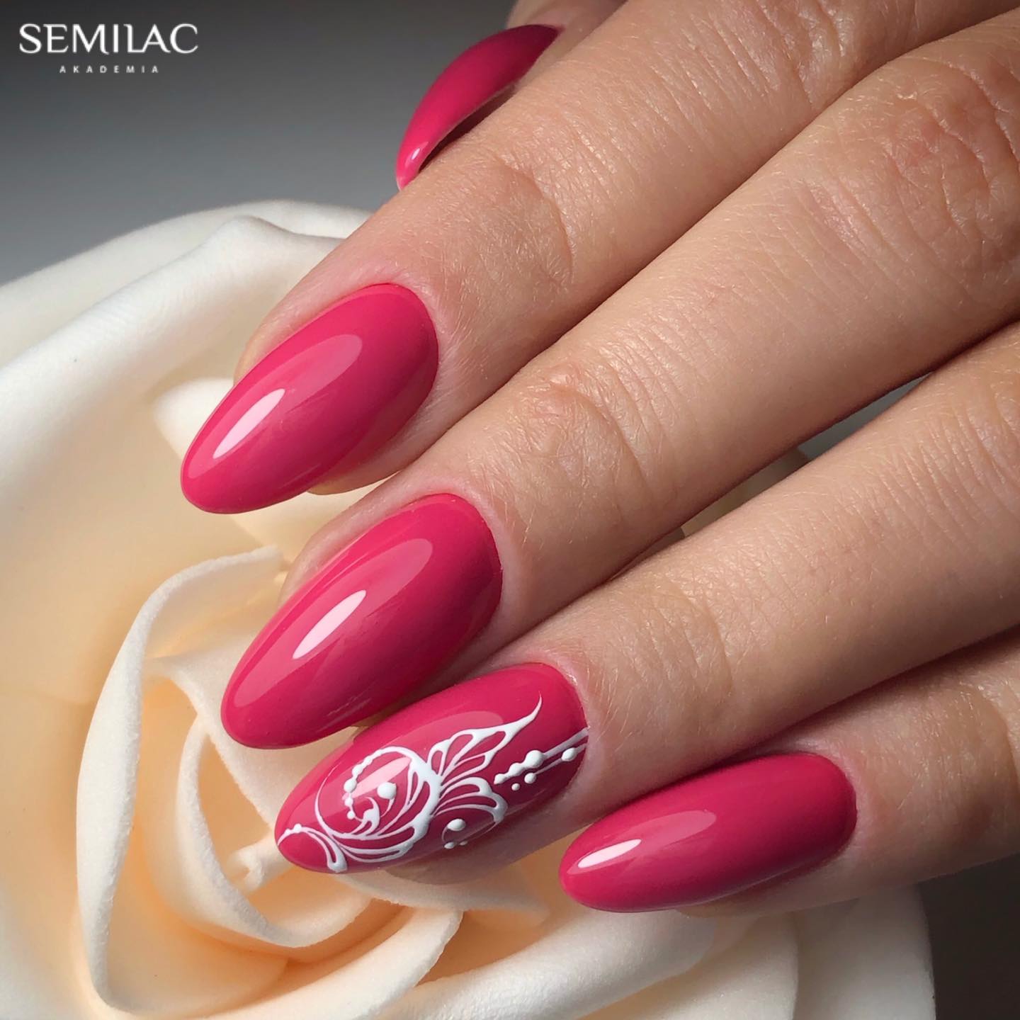 Semilac Base + Top + 007 Pink Rock UV Gel Polish Set - Semilac Shop