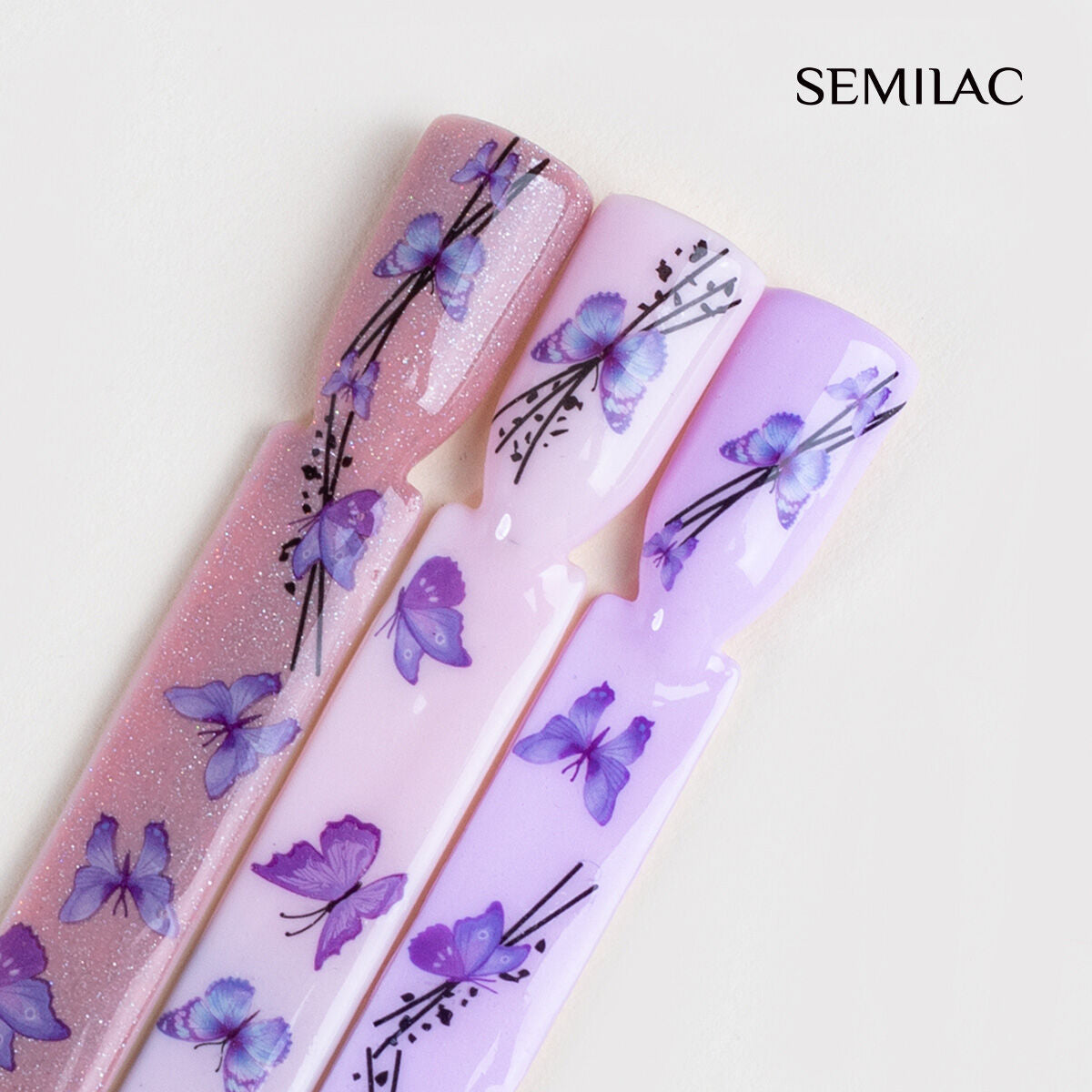 Semilac Water Nail Stickers Butterflies 18 - Semilac UK
