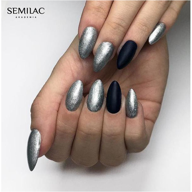 Semilac 093 Silver Dust UV Gel Polish 7ml - Semilac Shop