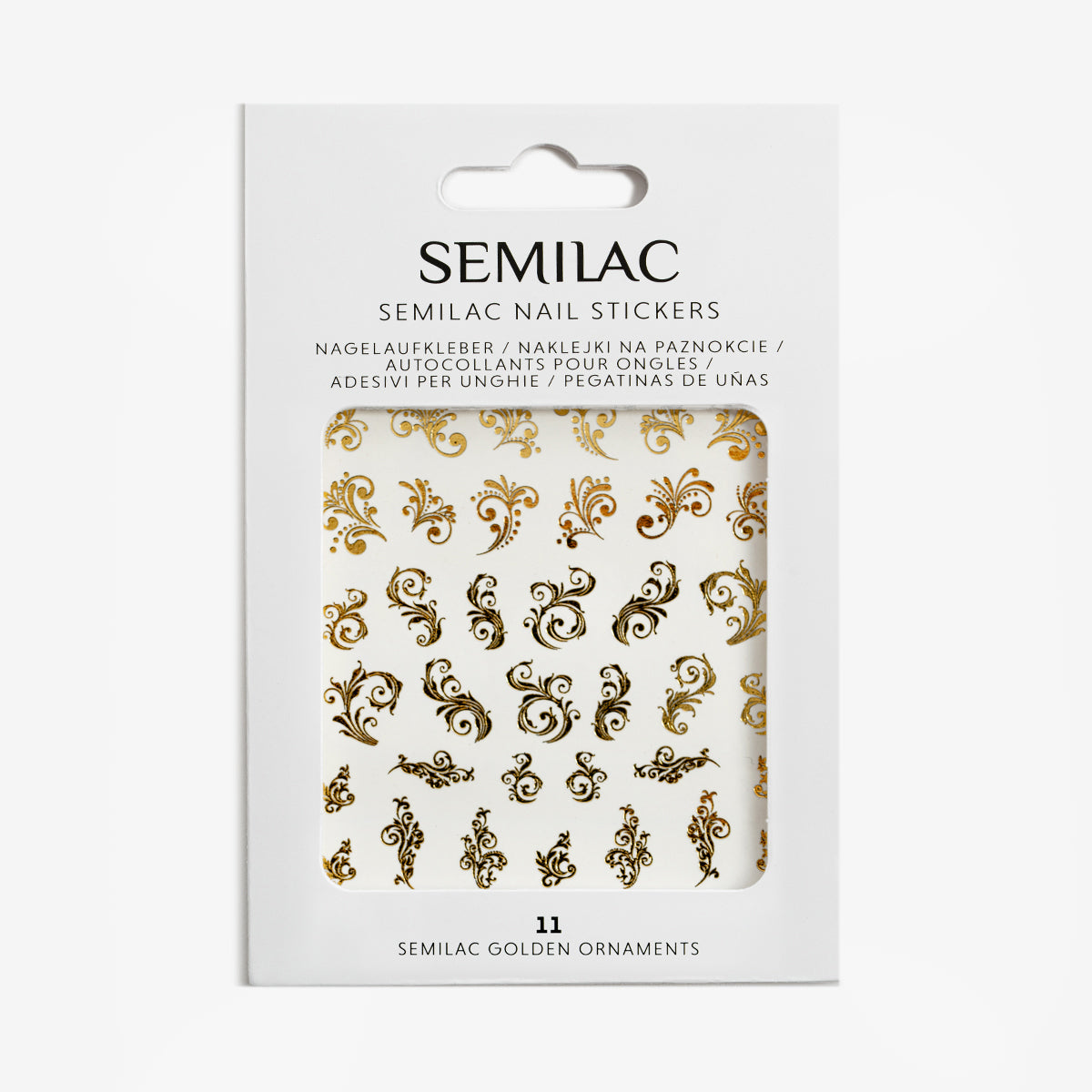 Semilac Golden Ornaments 3D Nail Stickers 11 - Semilac UK
