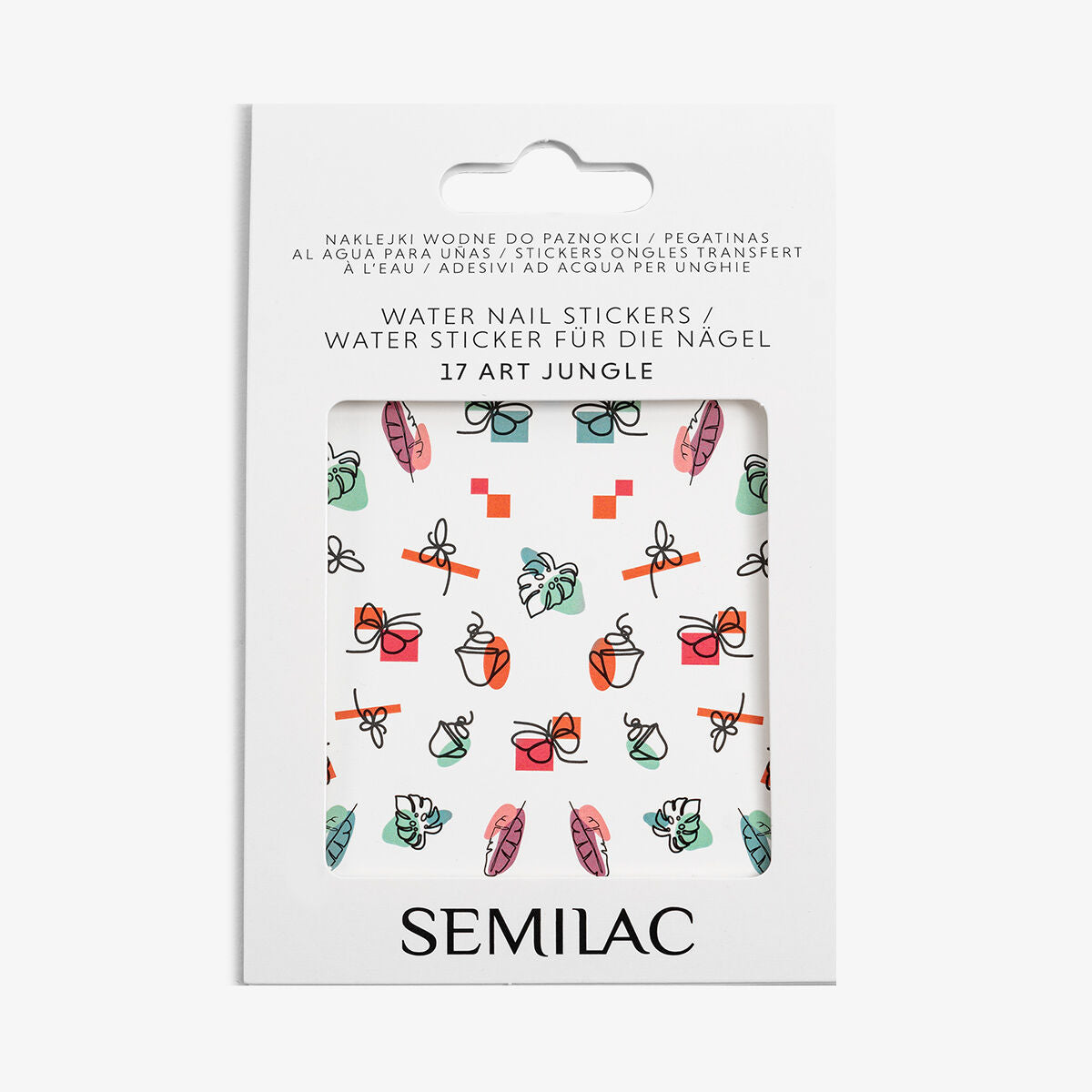 Semilac Water Nail Stickers Art Jungle 17 - Semilac UK
