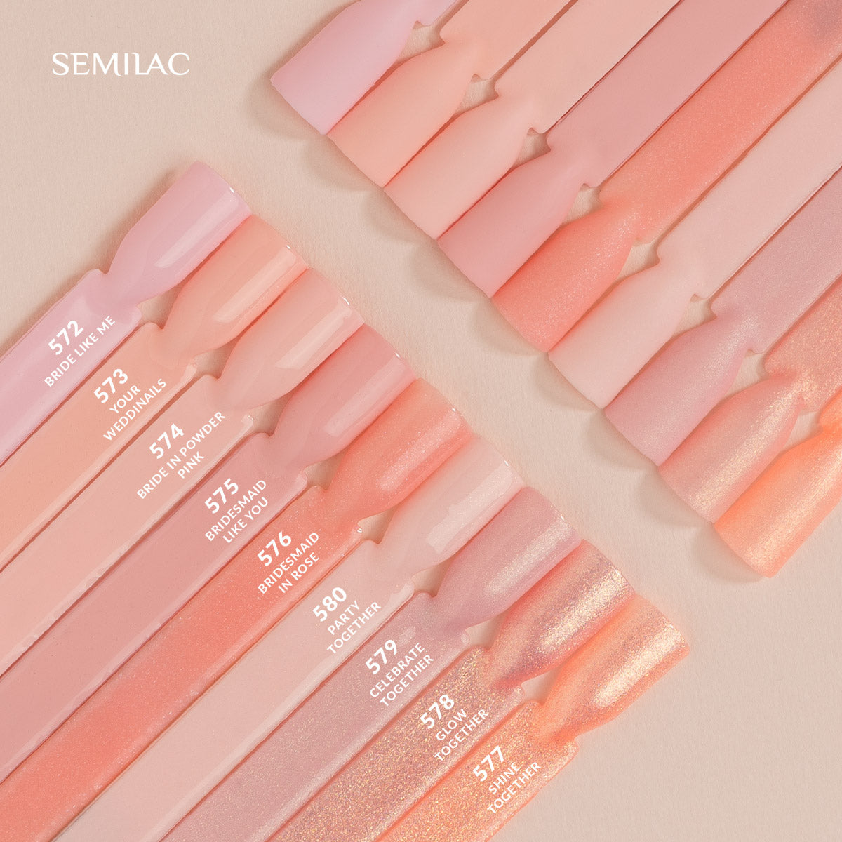 Semilac 574 Bride In Powder Pink UV Gel Polish 7ml - Semilac Shop