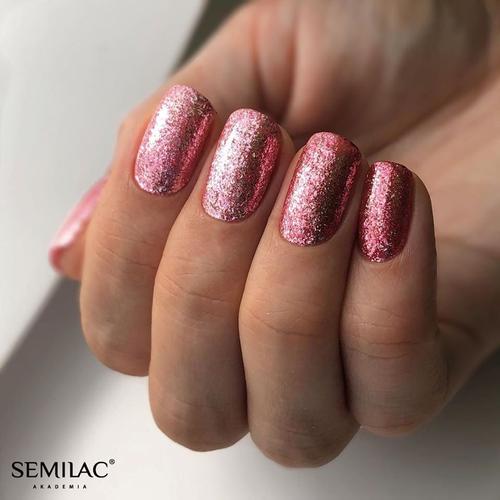 Semilac Base + Top + 295 Peach Pink UV Gel Polish Set - Semilac UK
