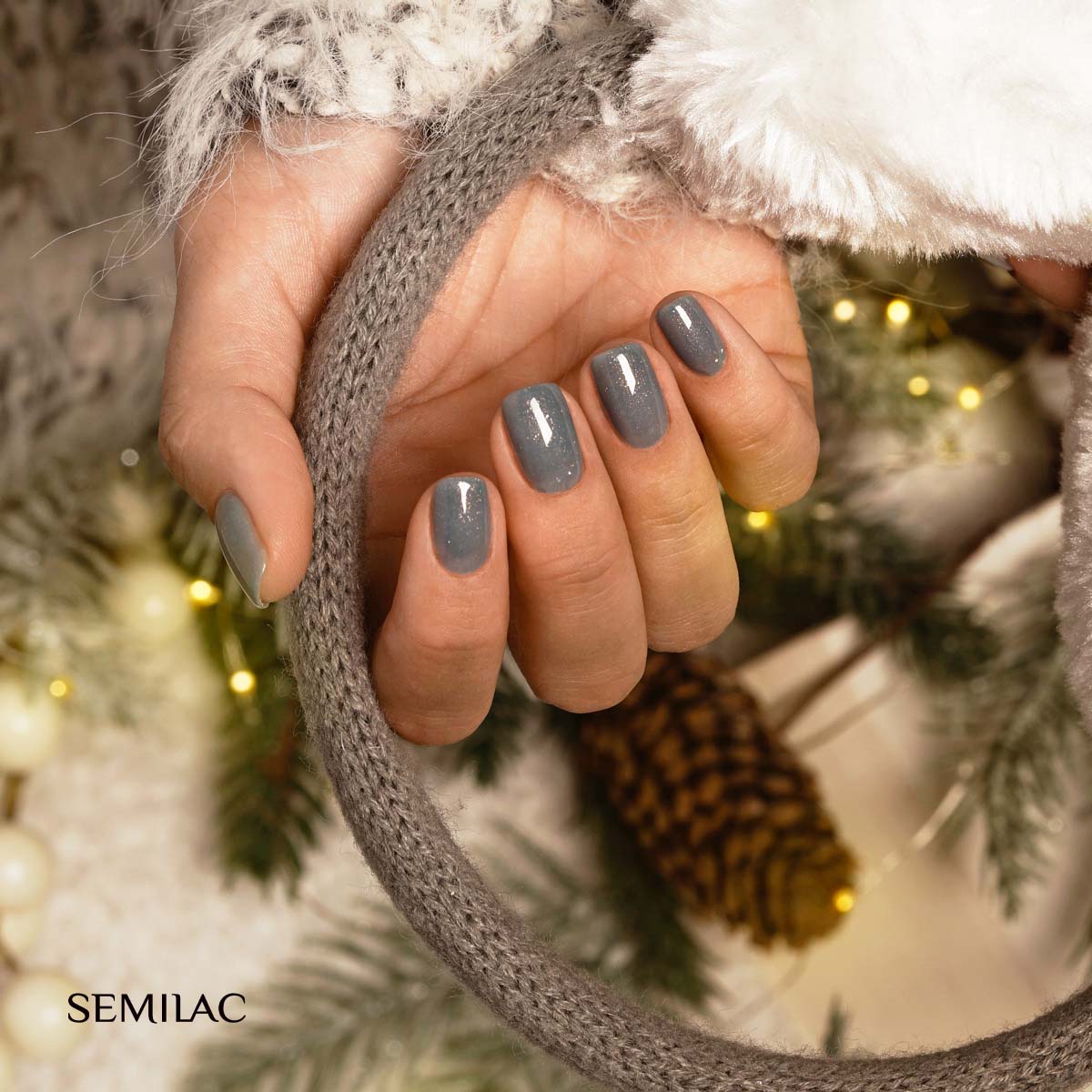 Semilac 324 Sea Blue Shimmer UV Gel Polish 7ml - Semilac UK