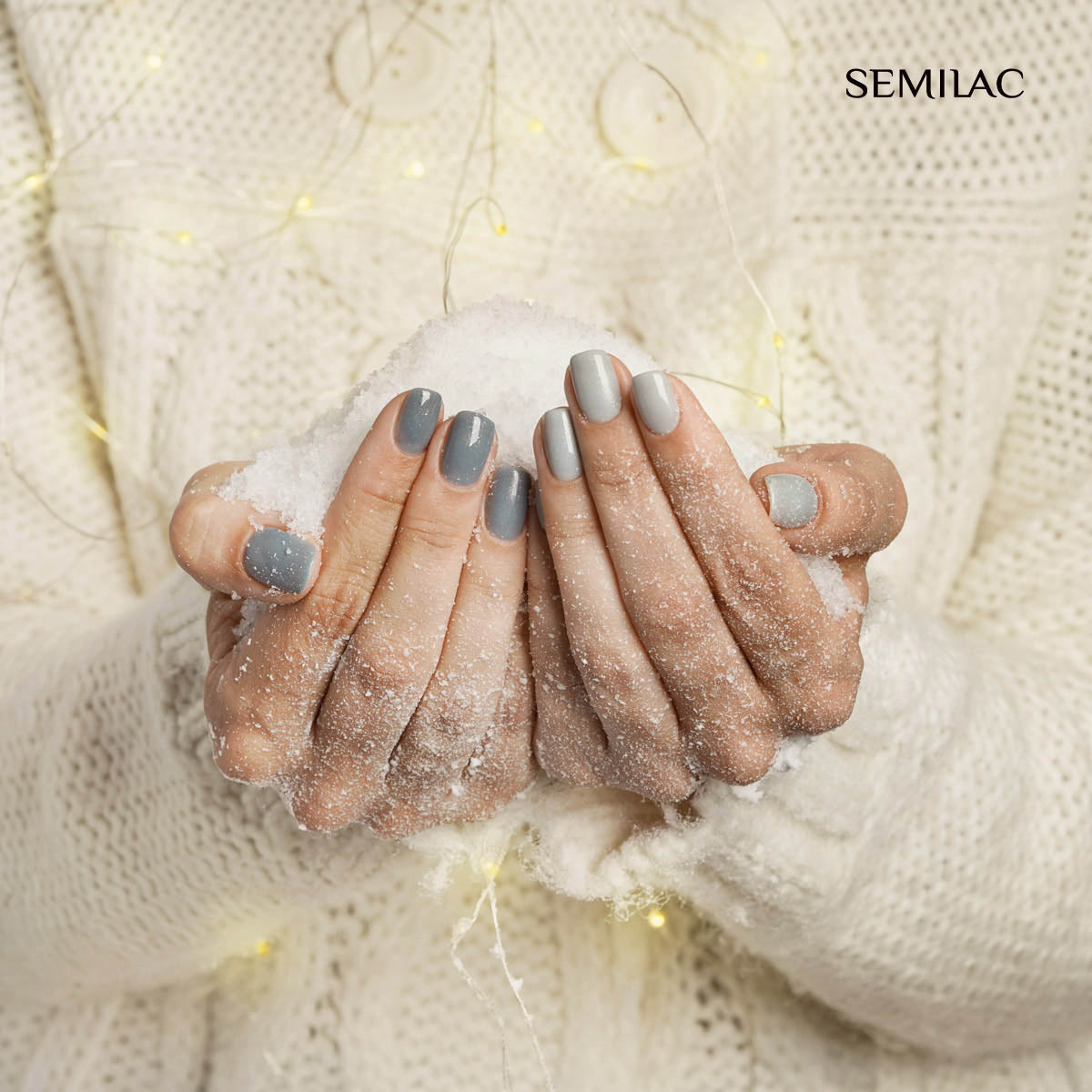 Semilac 324 Sea Blue Shimmer UV Gel Polish 7ml - Semilac UK