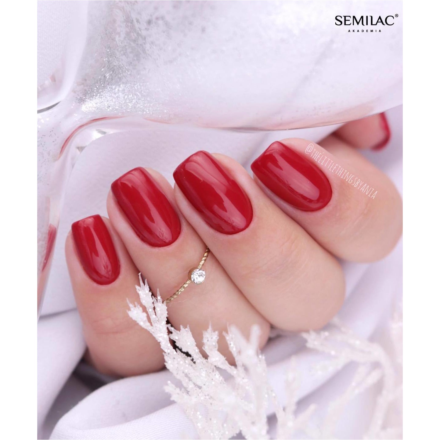 Semilac 345 Gorgeous Red  UV Gel Polish 7ml - Semilac Shop