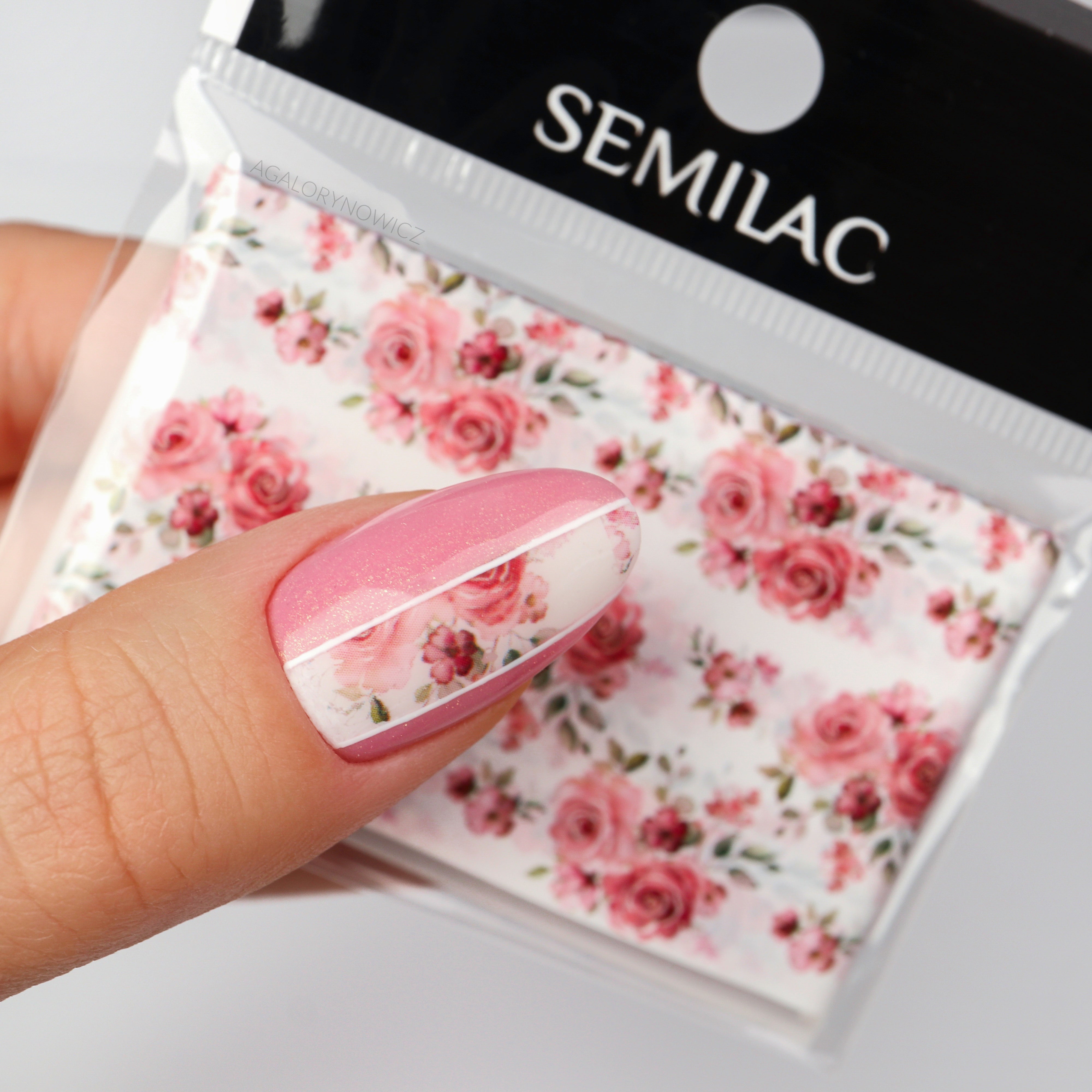 Semilac Nail Transfer Foil Flowers 27 - Semilac UK