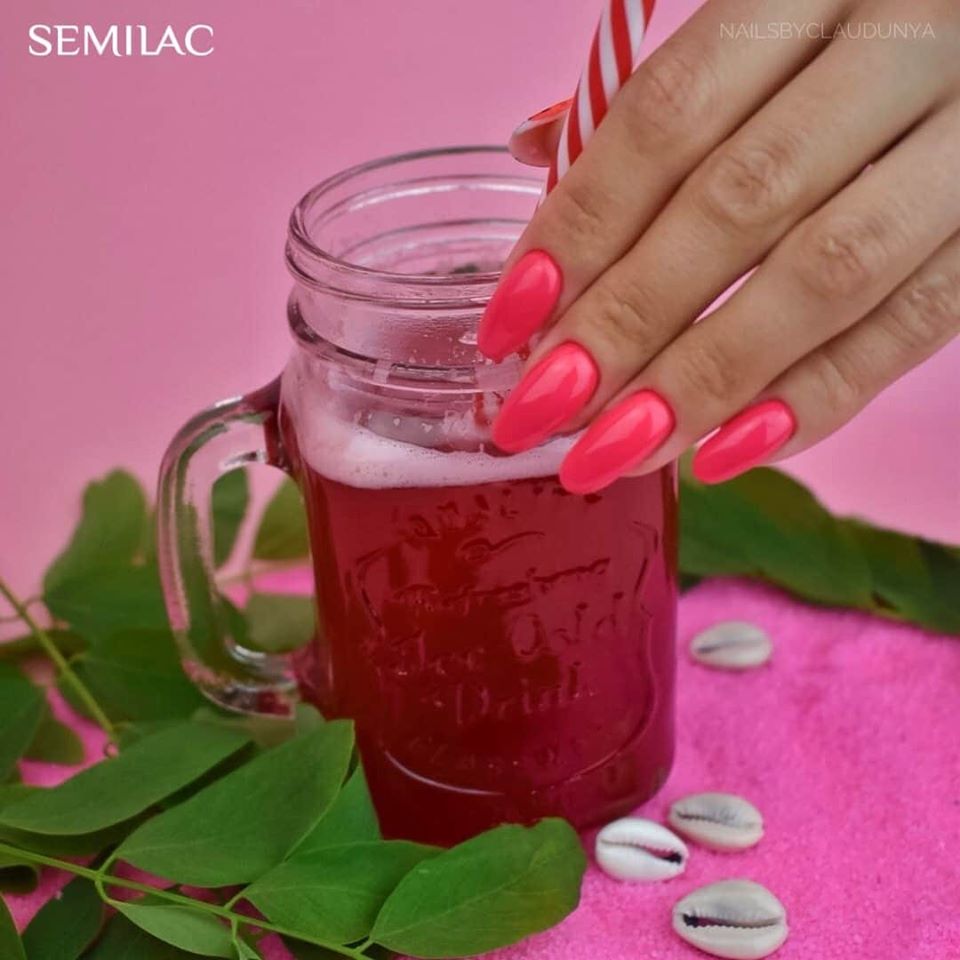 Semilac 568 Neon Ruby UV Gel