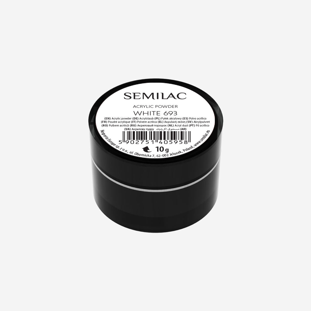 Semilac Acrylic Powder White 693 - Semilac UK