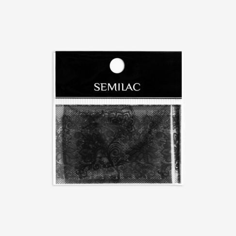 Semilac Nail Transfer Foil Black Lace 06 - Semilac Shop