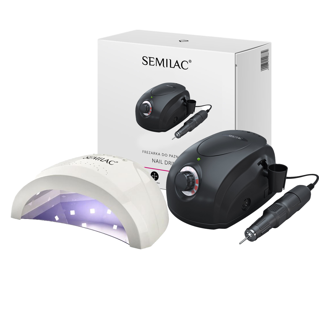 Semilac UV LED Lamp and Nail Drill Customised Bundle