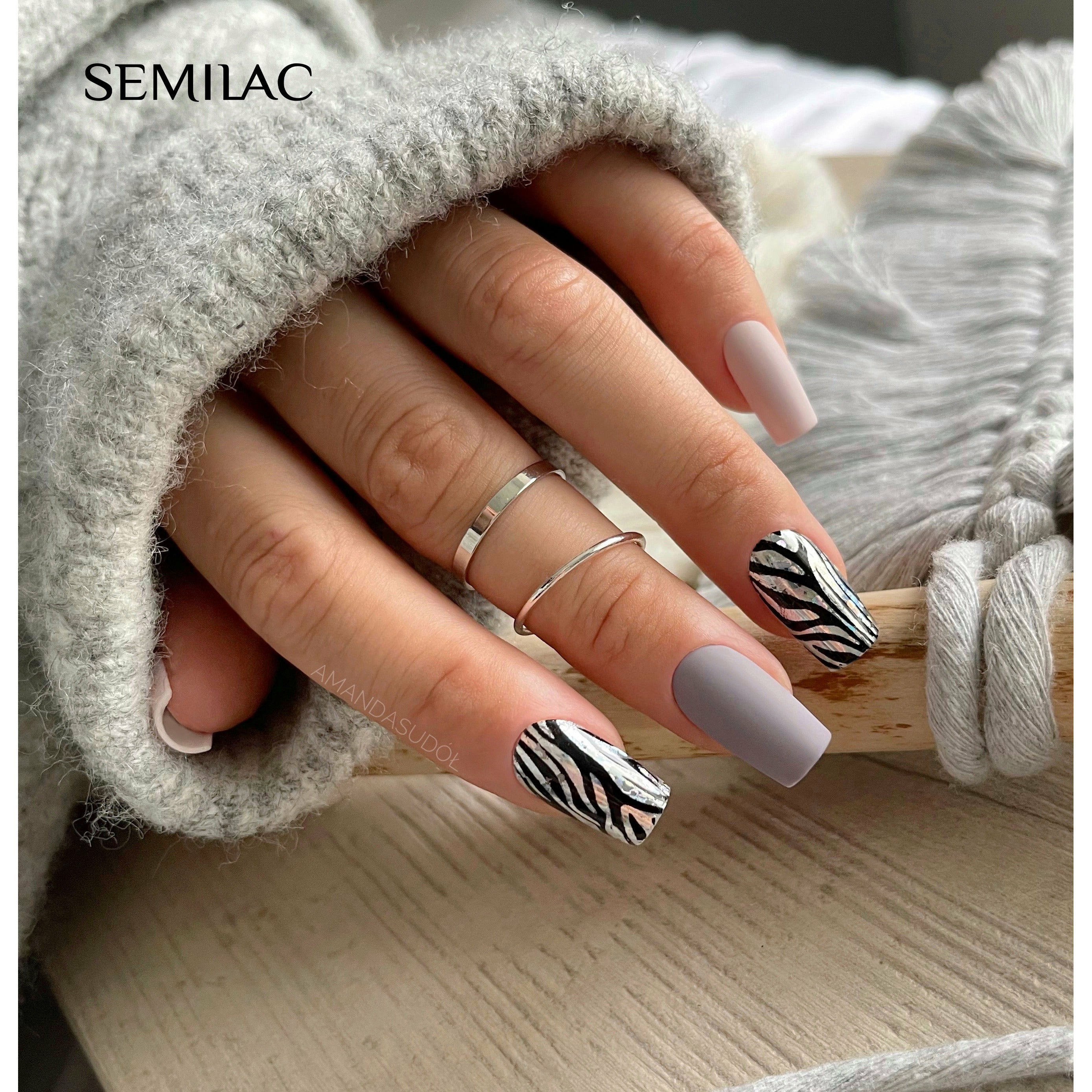Semilac Nail Transfer Foil Wild Animals 20 - Semilac Shop