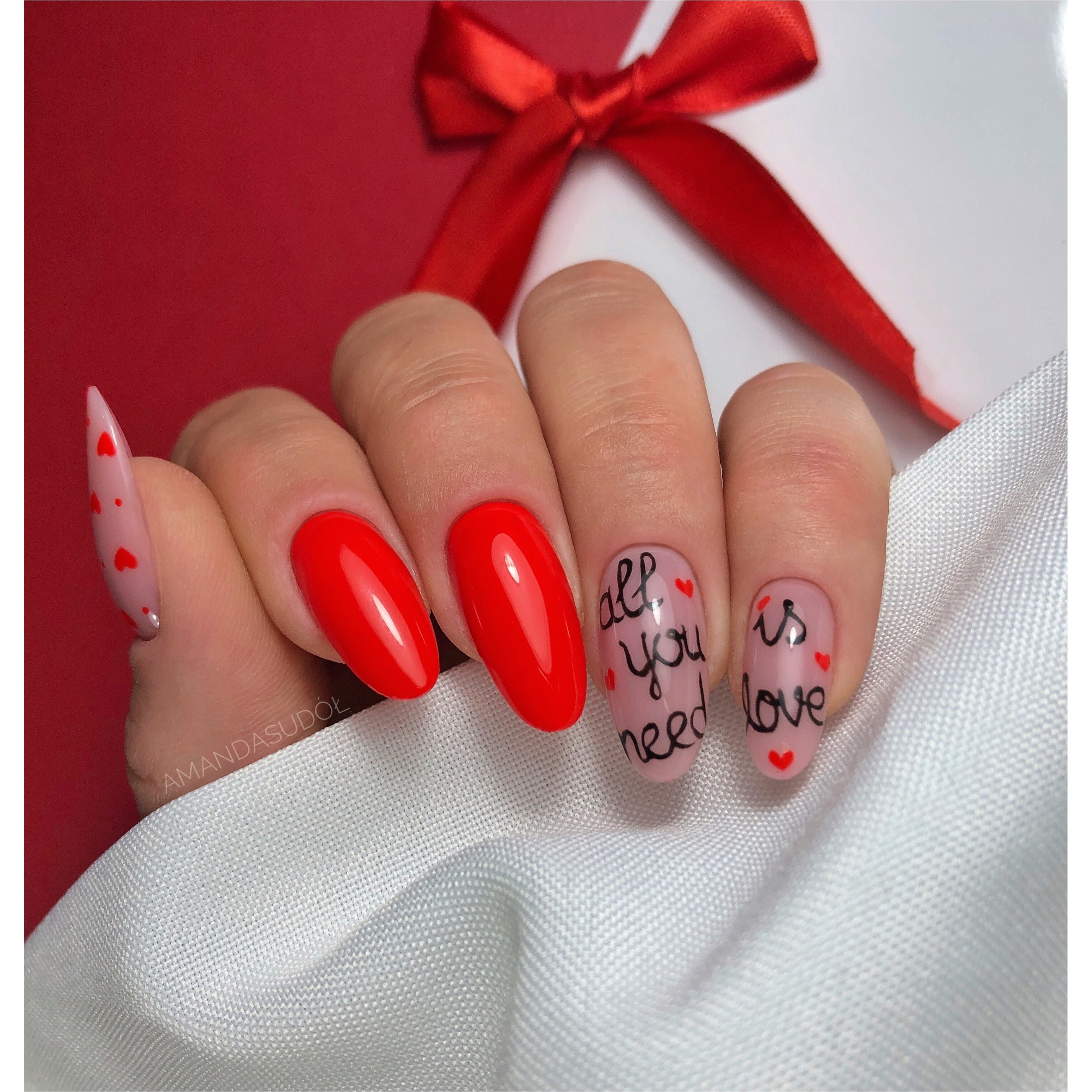🌷 #gel #gelnails #nail #nails #nailstagram #nailsofinstagram #notpolish  #manicure #artnails #fashionnails #nailart #nailswag #inst… | Nails, Neon  nails, Red nails