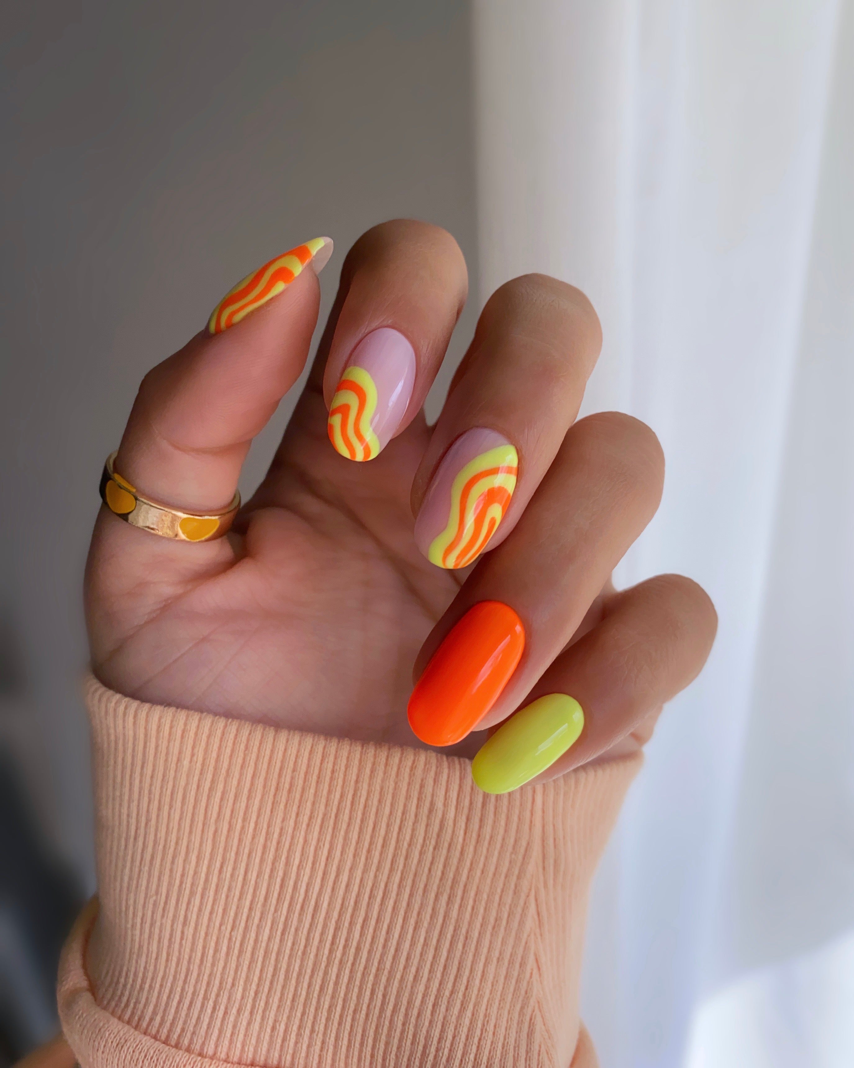 Orange polish sales