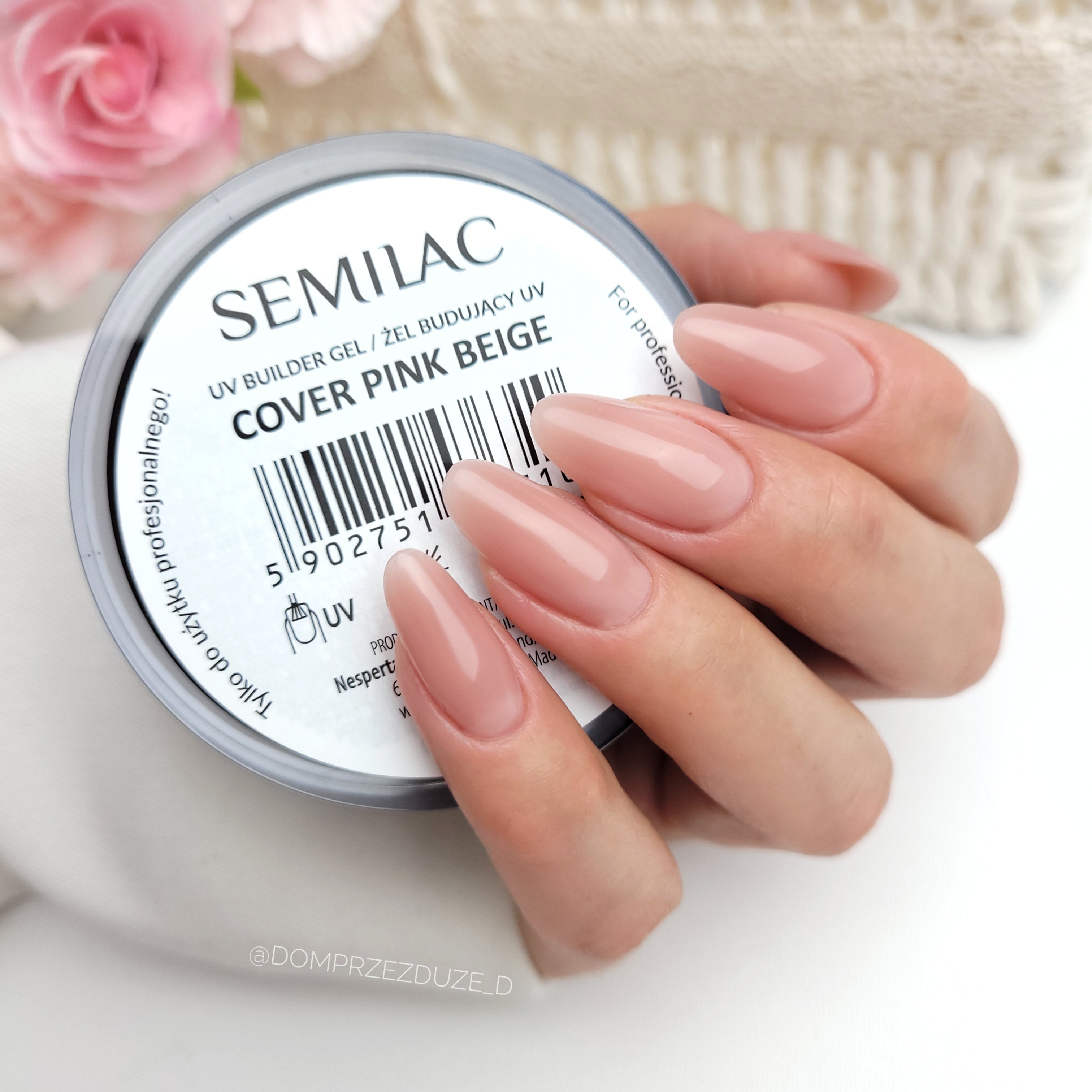 Semilac Builder Gel Cover Pink Beige 15g - Semilac UK