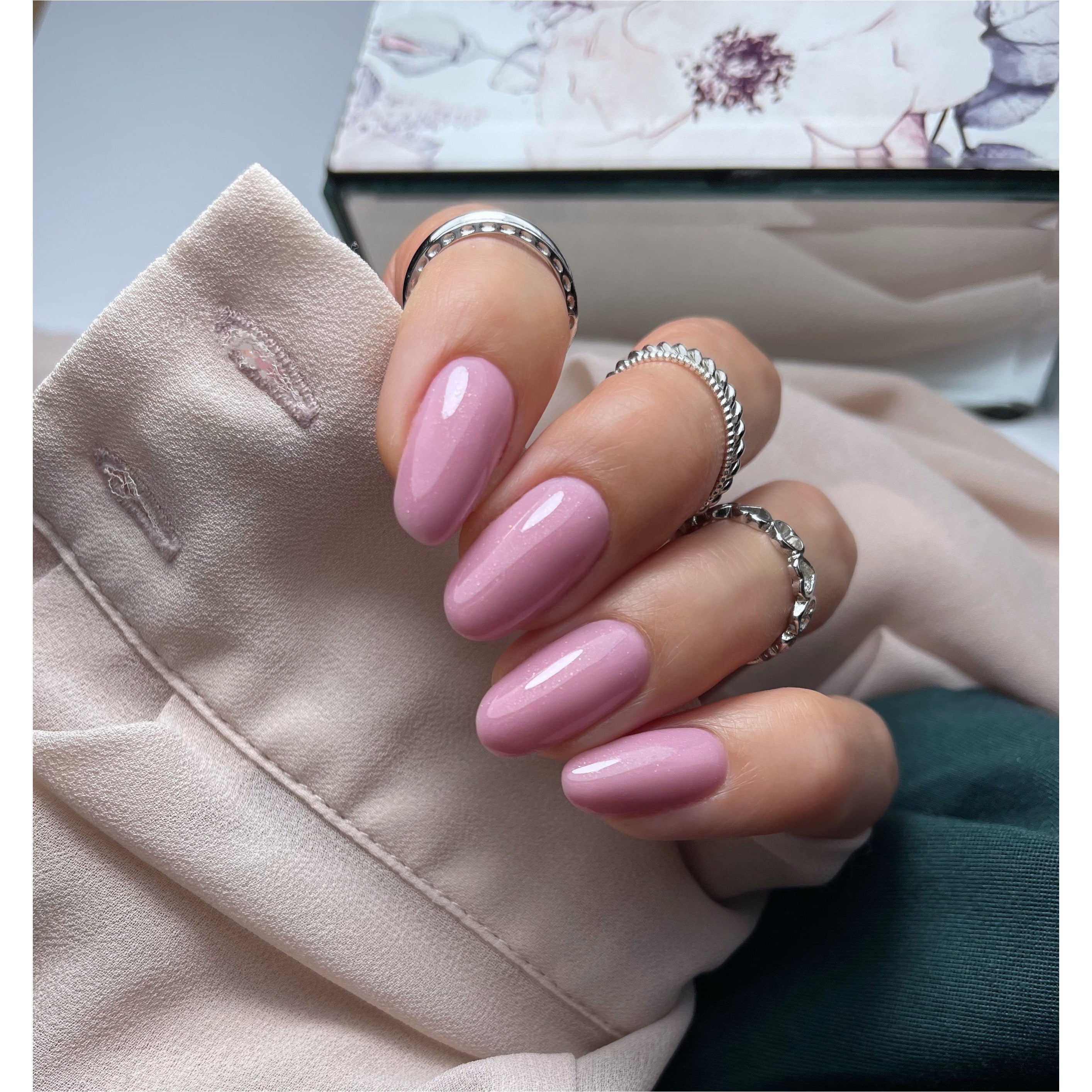 Semilac Extend Base 805 Glitter Dirty Nude Rose 5 in 1 UV Gel Polish7 ml - Semilac Shop