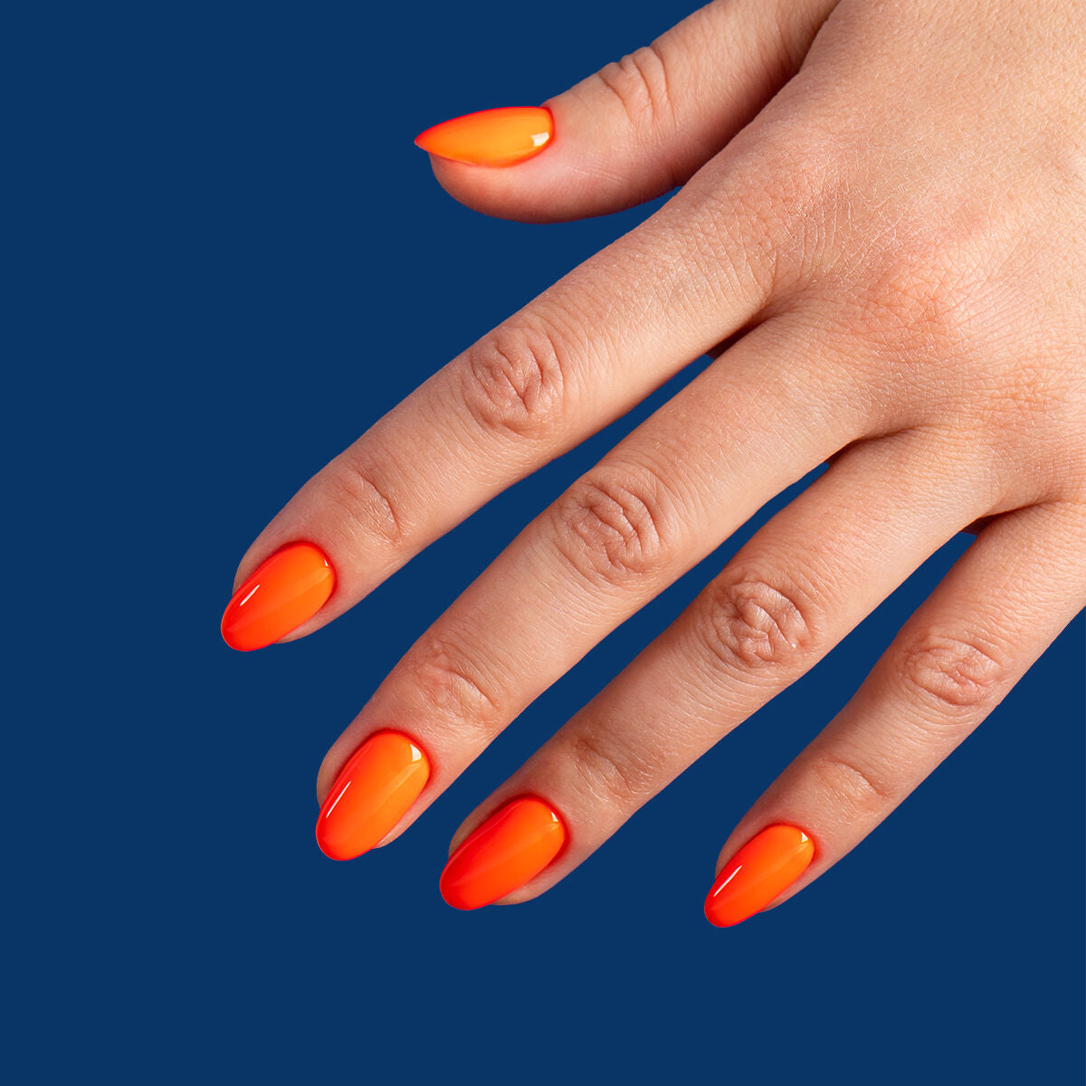 Gel Polish Neon Orange •Glitters... - Ana's beauty nails | Facebook