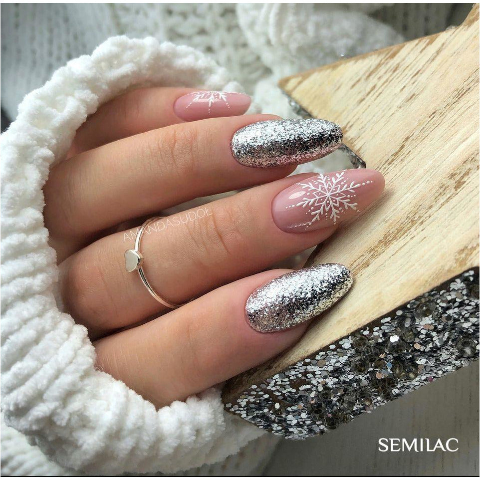 Semilac 292 Silver Shimmer UV Gel Polish 7ml - Semilac Shop