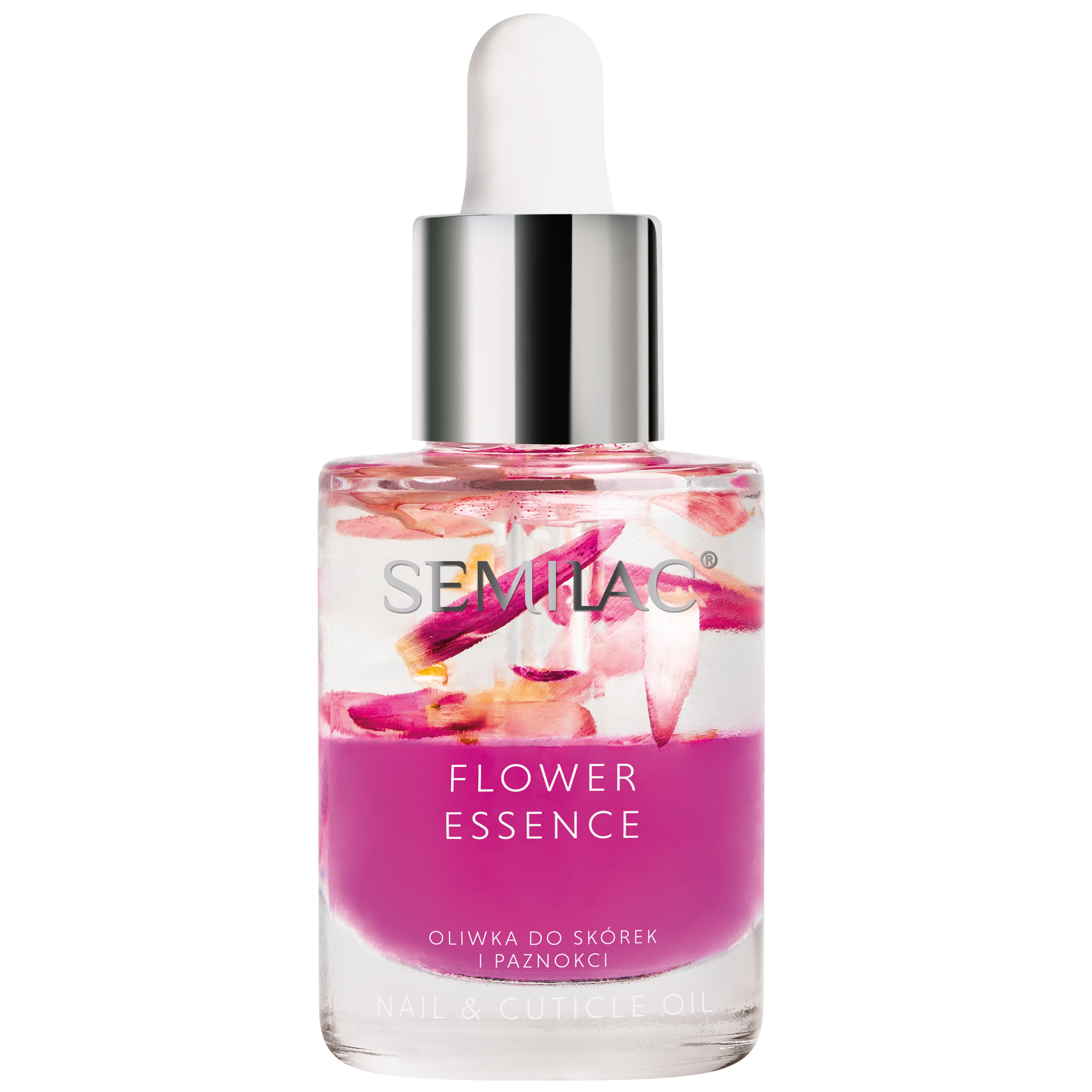 Semilac Care Nail & Cuticle Oil Flower Essence Pink Power - Semilac UK