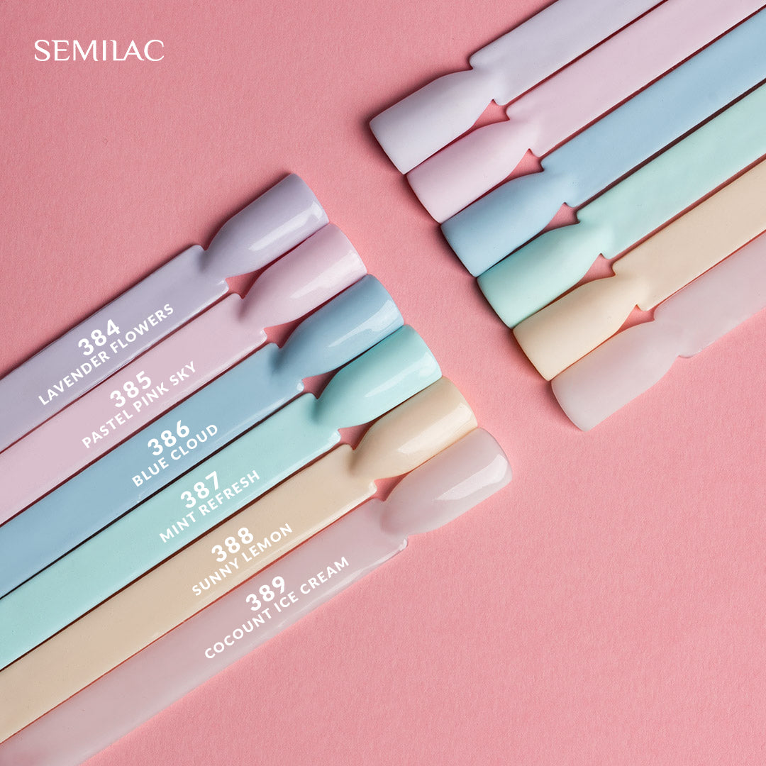 Semilac 385 Pastel Pink Sky UV Gel Polish 7ml - Semilac UK