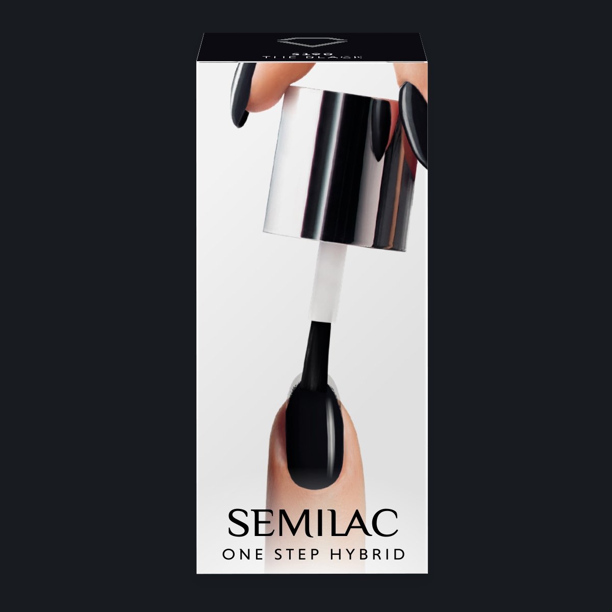 Semilac One Step Gel Polish Bottle 5ml 190 The Black - Semilac Shop