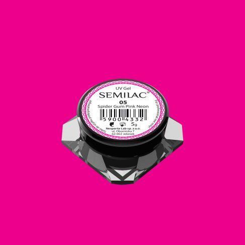 Semilac Spider Gel Gum Neon Pink - Semilac Shop