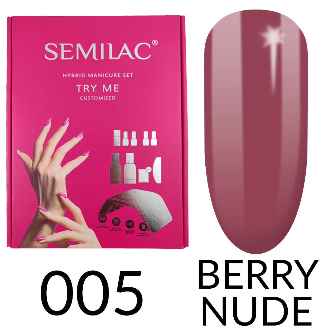 Semilac Starter Set Try Me CUSTOMISED with 36/24W UV LED Lamp - Semilac UK