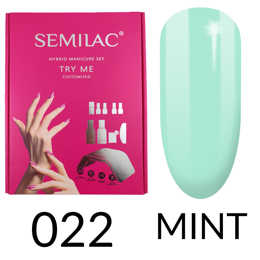 Semilac Starter Set Try Me CUSTOMISED with 36/24W UV LED Lamp - Semilac UK