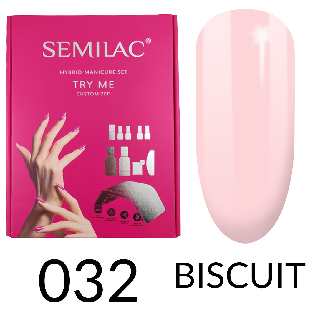 Semilac Starter Set Try Me CUSTOMISED with 36/24W UV LED Lamp - Semilac UK