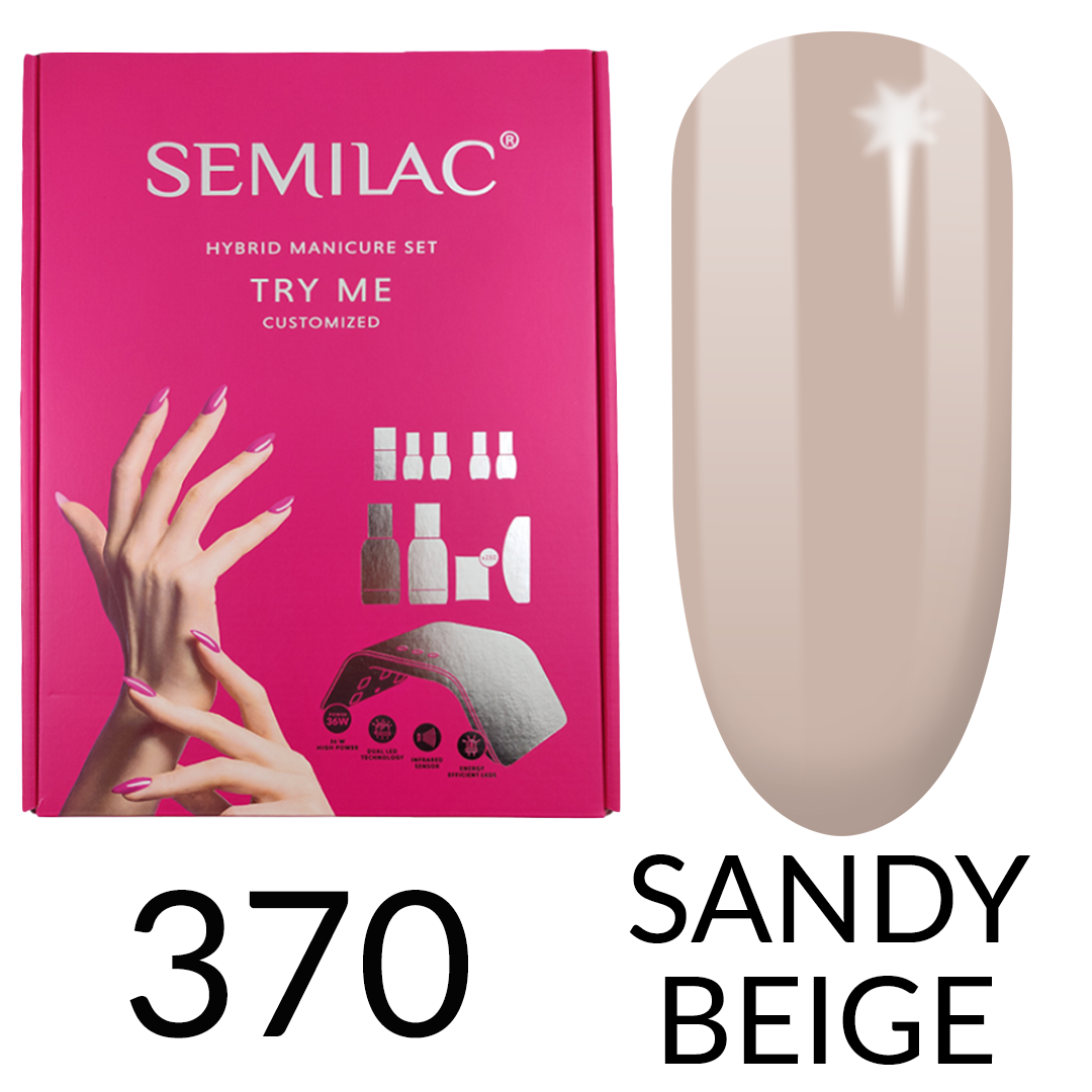 Semilac Starter Set Try Me CUSTOMISED with 36/24W UV LED Lamp - Semilac UK